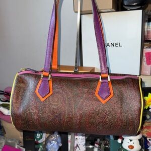 ETRO Paisley Papillon Shoulder Bag with Vibrant Accents